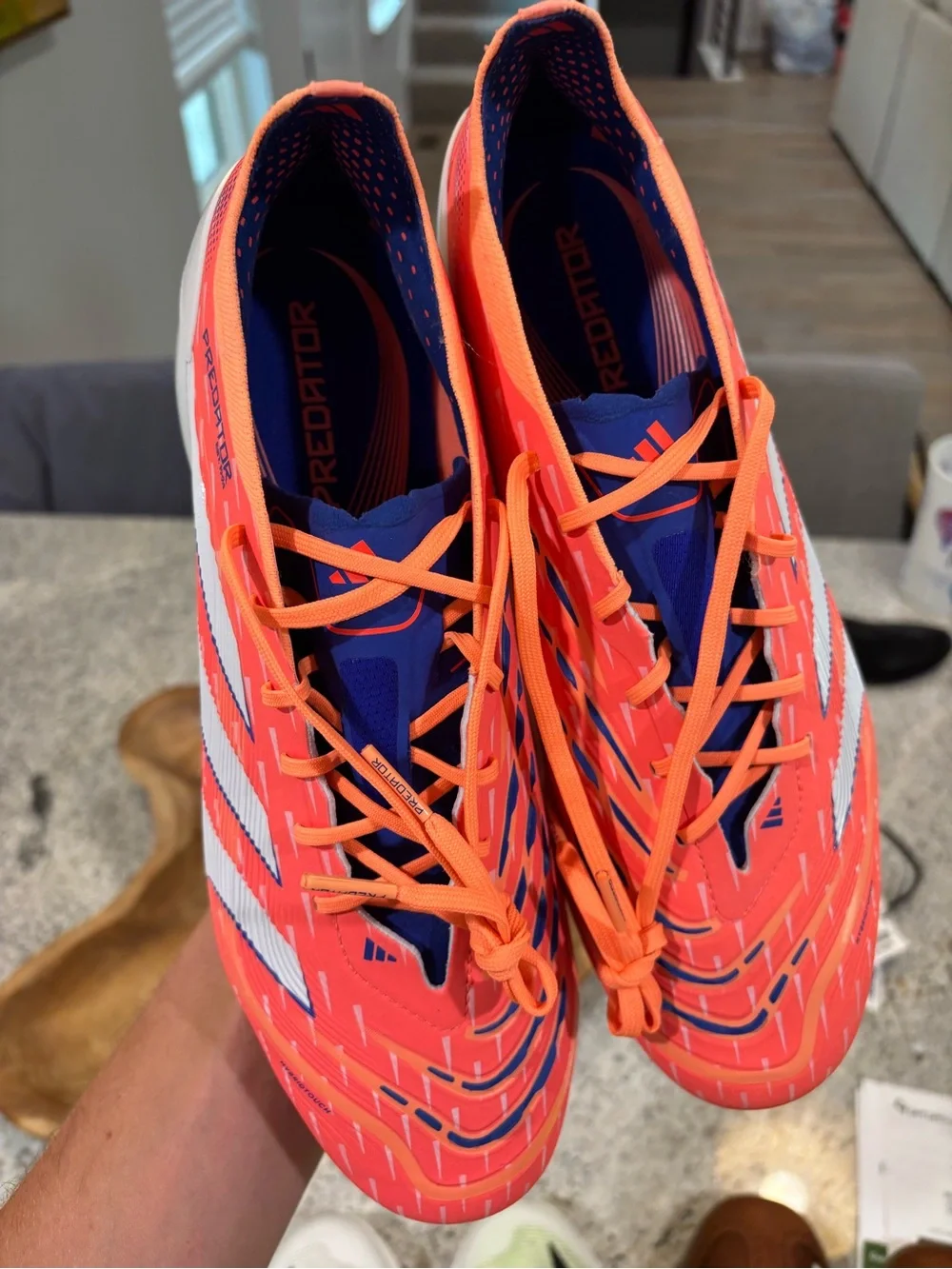 adidas Predator Elite FG Men’s Size 10 Soccer Cleats Coral Blaze Pack | JI1083